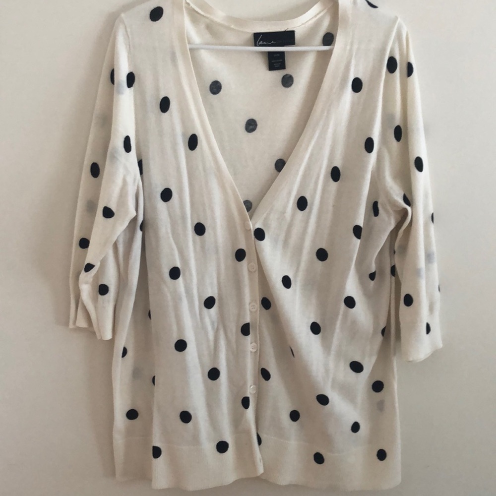 Lane Bryant polka dot cardigan size 14/16